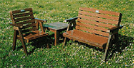 Garden chairs made from EPS expanded polystyrene airpop