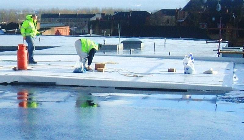 EPS flat roof